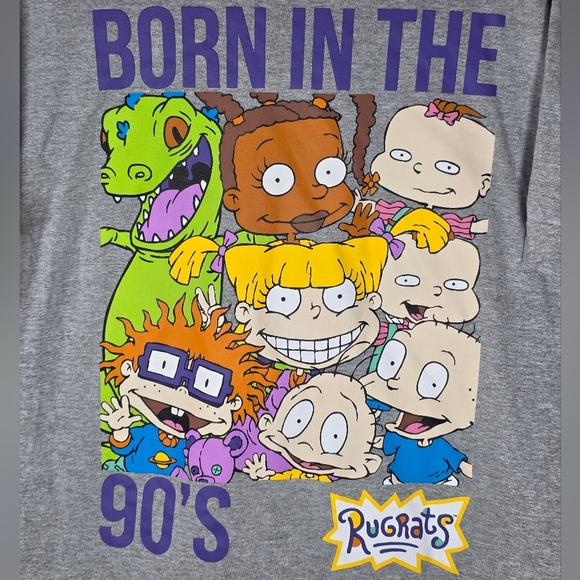 Nickelodeon Rugrats Born In The 90's Graphic T-Shirt Size XL - Picture 2 of 5